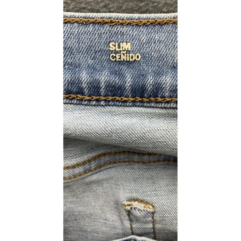 Goodfellow & Co Denim Jeans Slim Men's Size 40X32 Baby Blue Distressed